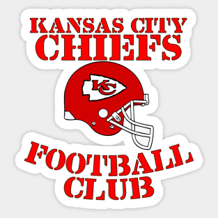 Kansas City Chiefs Football Club Sticker